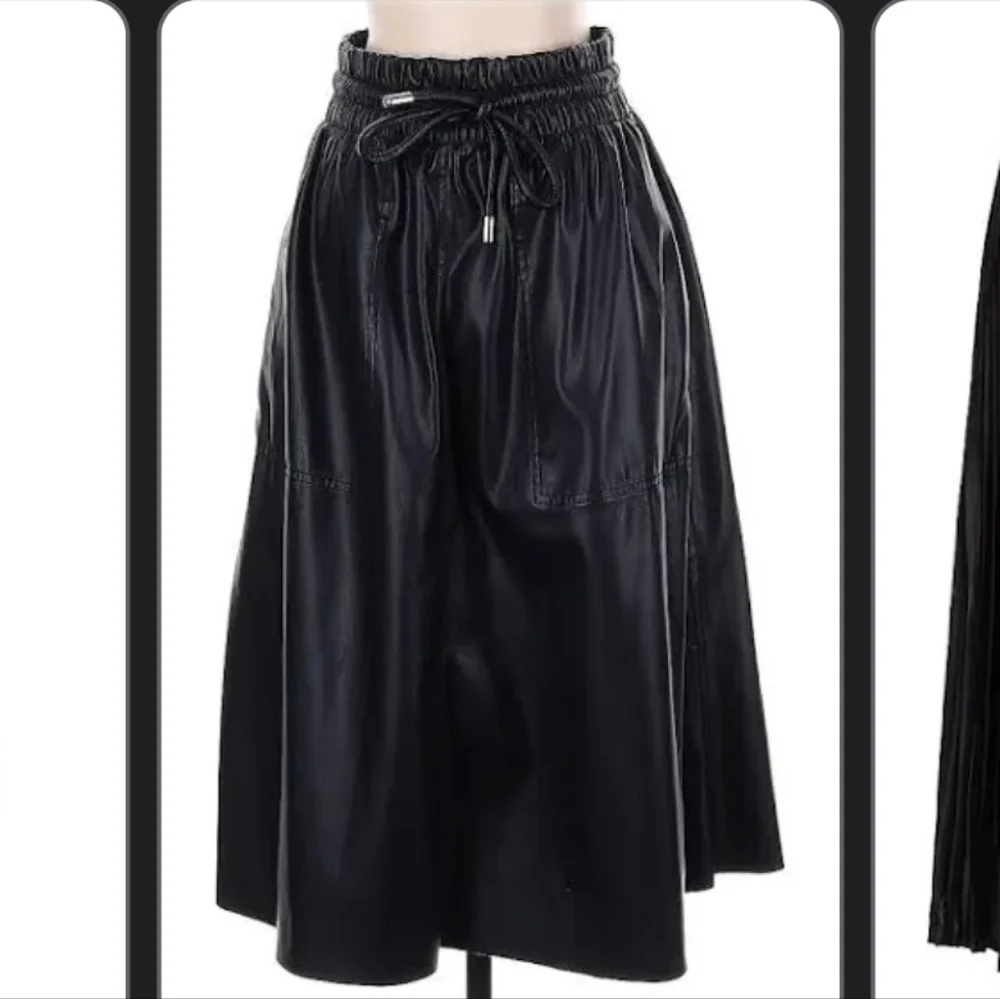 Elegant Black Midi Skirt